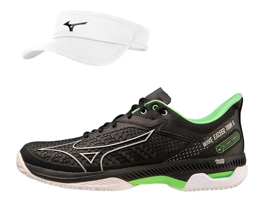 Mizuno Kit 1 Exceed Tour 5 Clay Court e 1 Viseira
